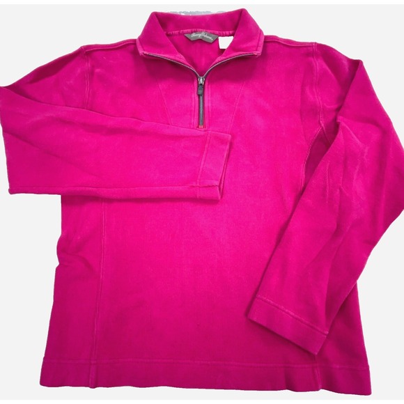 Tommy Bahama Sweaters - Tommy Bahama Sweater Women XS Pink Knit Sweatshirt Quarter Zip Pull Over Ladies*